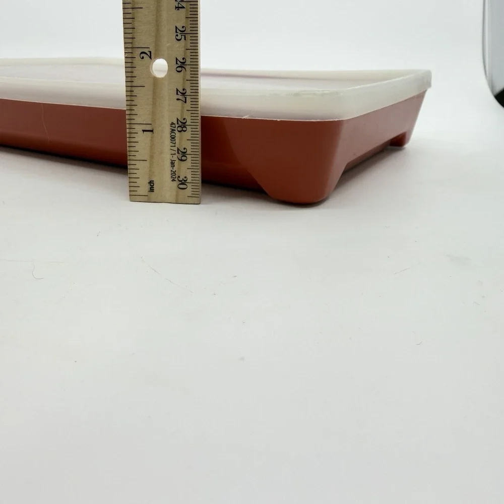 Tupperware red orange